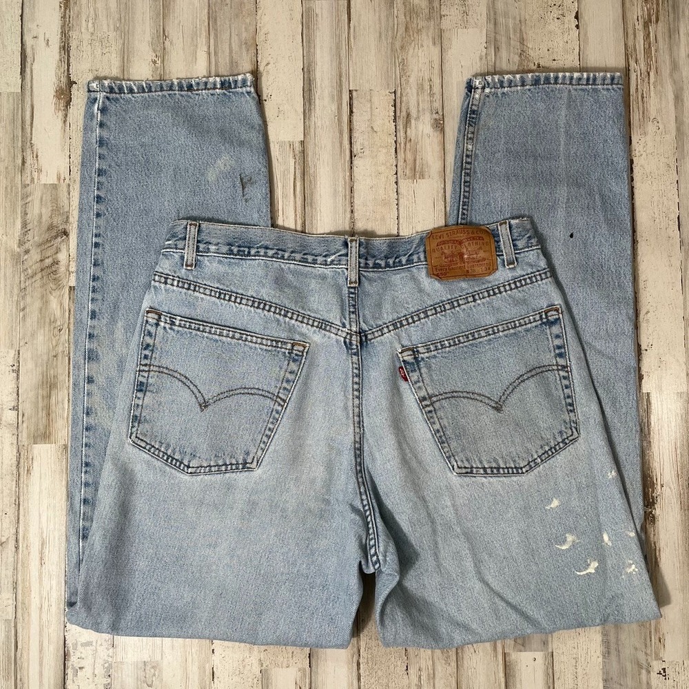 Vintage 90s Levi's 550 Relaxed Fit Tapered Leg Jeans Mens 38 x 34 Blue‎ Denim